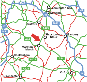 Map of Surrounding Motorways